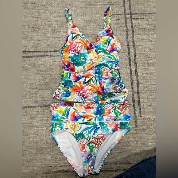 Ralph Lauren Rainforest Tropical Tankini Set 8 - Picture 2 of 4